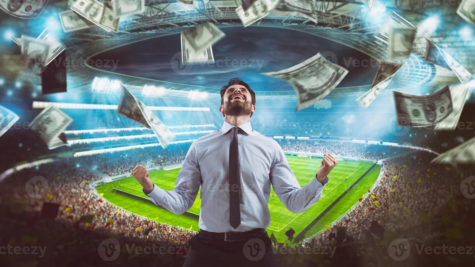 Ilustrasi suasana pertandingan olahraga untuk lobi DAN777