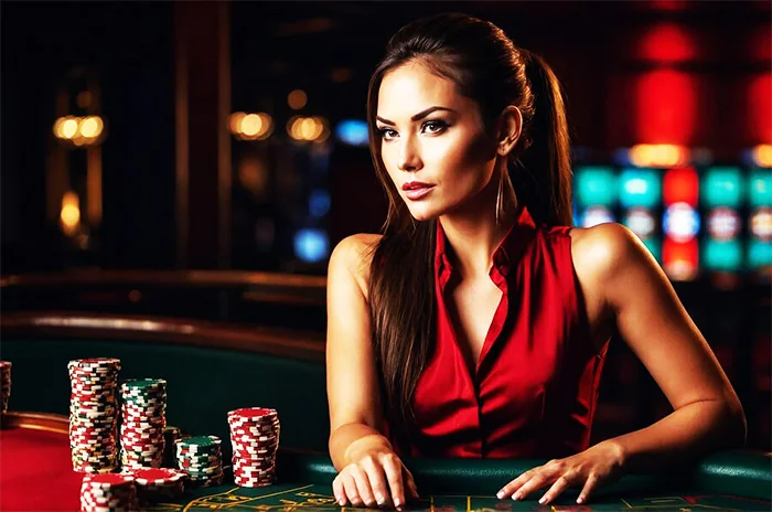 Suasana meja permainan untuk kategori kasino live DAN777